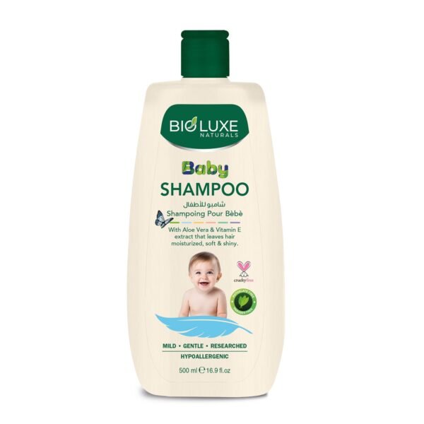 ALOE VERA & VITAMIN E BABY SHAMPOO 500ML NEW DESIGN (BIOLUXE SERIES)