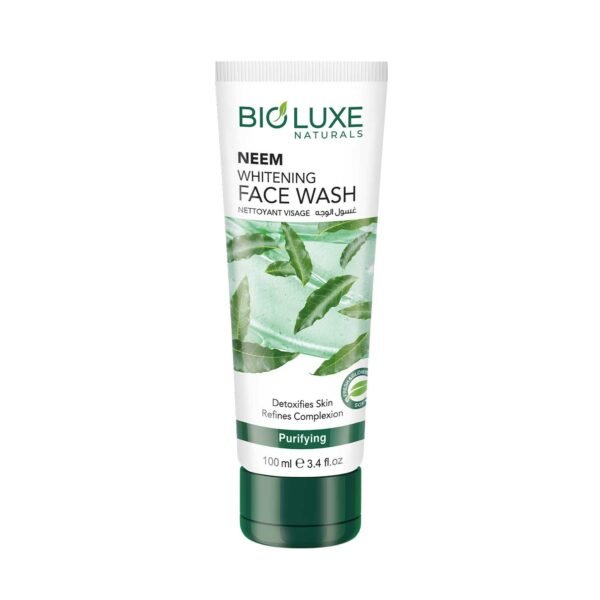 NEEM WHITENING FACE WASH (TUBE) 100ML (NEW DESIGN) (BIOLUXE SERIES)